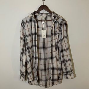 La Miel Plaid Shacket, Size S (oversized fit)
